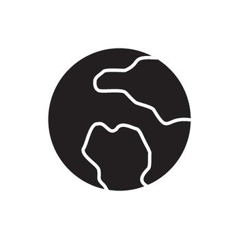 world icon solid vector