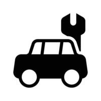service vehicle icon solid vector