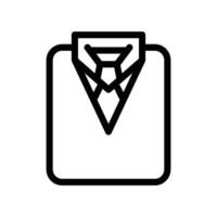 Uniform Icon - outline vector