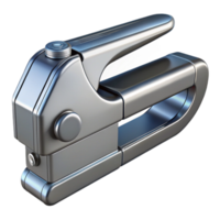 Sleek 3D Render of a Metal Handheld Device png