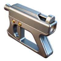 Futuristic 3D Gun Model Render png