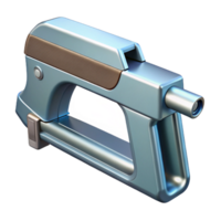 Futuristic 3D Gun Model Render png