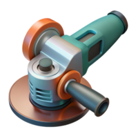 3D Render of Angle Grinder Tool png