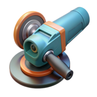 3D Render of Angle Grinder Tool png