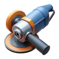 3D Render Angle Grinder Illustration png