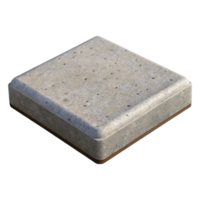 3D Render Square Concrete Slab Texture png