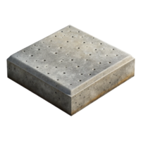 3D Render Grey Concrete Paver Block png