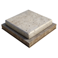 3D Render Square Concrete Slab Texture png
