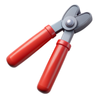 3D Render Red and Gray Pliers png