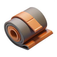 3D Render Rolled Material Abstract Background png