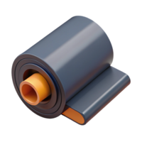 Abstract 3D Render of Rolled Material png