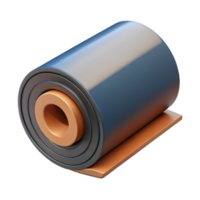 3D Render Rolled Material Abstract Background png