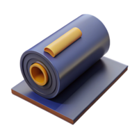 3D Render of Rolled Material png