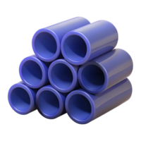 3D Render Purple Cylinders Abstract Background png