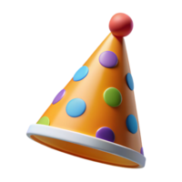 3D Render Festive Party Hat png