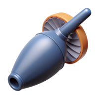 3D Render Jet Engine Illustration png