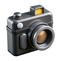 3D Render of a Retro Camera png