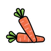 carrot icon design template elegant style vector