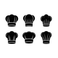Chef Hat and Linocut Silhouette Design vector