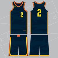 basketball jersey mockup template design abstract team uniform suit vector