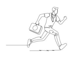 a medical professional running with a briefcase in hand and a stethoscope around their neck Ideal for emergency healthcare themes vector