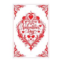 Romantic Valentine's Day Silhouette image design vector