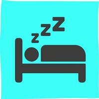 sleeping person and do not disturb icon, suitable for related content vector
