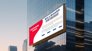 Billboard mockup template ready for creative design and impactful messaging psd
