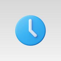 3d Realistic Clock or reminder icon illustration vector