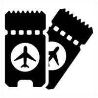 Boarding Pass and ticket icon concept vector