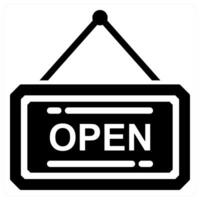 Open Board and open icon concept vector