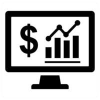 Online Analytics and data icon concept vector
