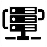 Server and cloud icon concept vector
