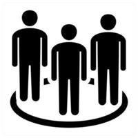 Managers and teamwork icon concept vector