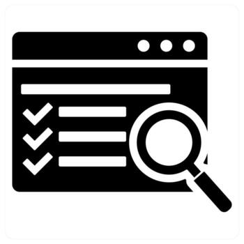 Webpage Search and web icon concept vector