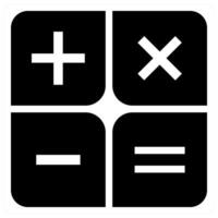 Calculation and numbers icon concept vector