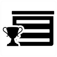 Achievement and trophy icon concept vector