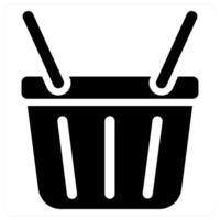 Basket and storage icon concept vector