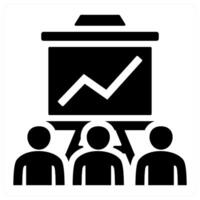 Business Presentation and pitch icon concept vector