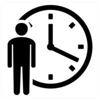 Time Management and clock icon concept vector