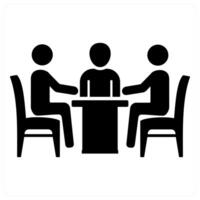Meeting and teamwork icon concept vector