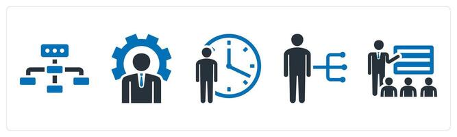 A set of 5 mix icons as vector