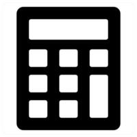Calculator and math icon concept vector