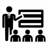Lecture and speaker icon concept vector