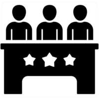 Meeting and teamwork icon concept vector