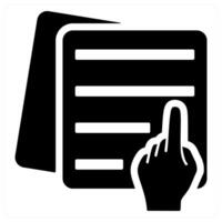 Read Paper and study icon concept vector