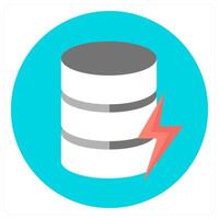 Database and server icon concept vector