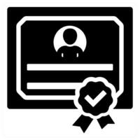 Certificate and award icon concept vector