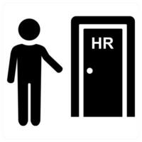Human Resource and hiring icon concept vector