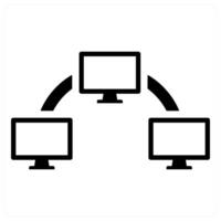 Data transfer and transfer icon concept vector